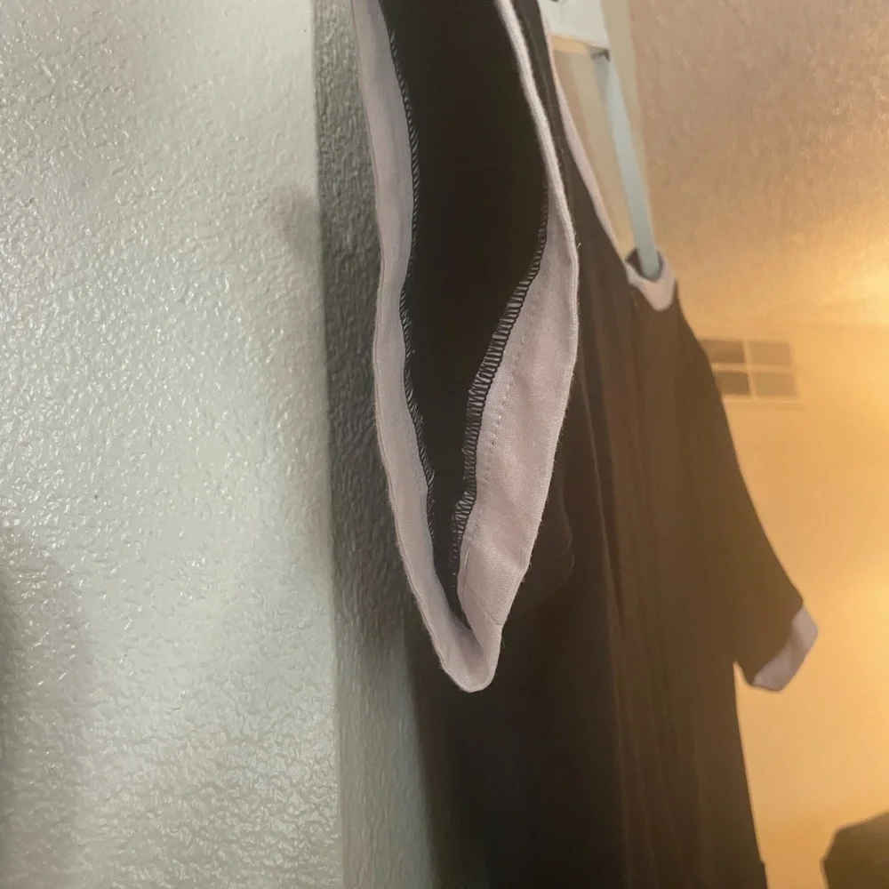 Tatyana vintage style,black and white   3 XL comfy dress - Picture 4 of 5